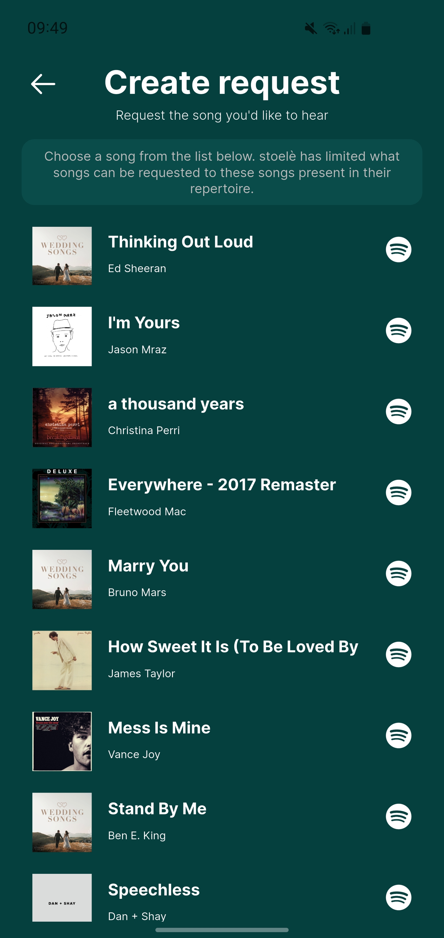 Repertoire Limit Screenshot